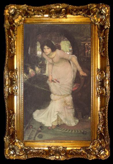 framed  John William Waterhouse The Lady of Shalott (mk41), ta009-2
